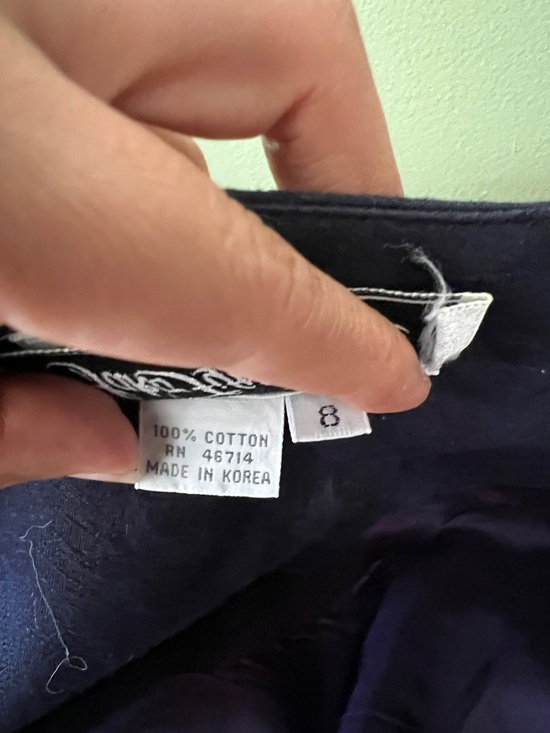 Warren Petite Sarks Fifth Ave Vintage 80,s blue navy blazer size 8 - Picture 7 of 9